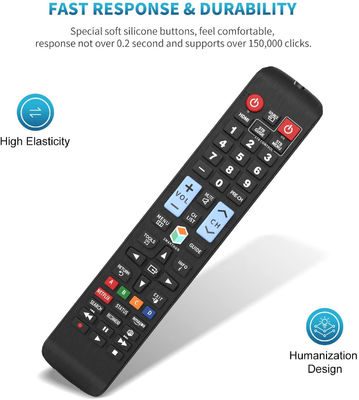 รีโมทคอนโทรลสำหรับ Samsung Smart TV Sensitive Remote Samsung LCD LED QLED SUHD UHD HDTV 4K 3D S