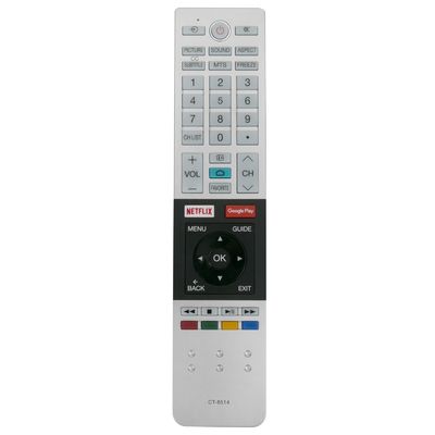 รีโมทคอนโทรล CT-8514 ใหม่เหมาะสำหรับ Toshiba Smart TV พร้อม Netflix Google Play Apps